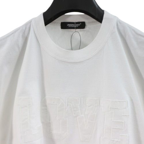 UNDERCOVER アンダーカバー 23SS MENS TEE LOVE サテンパッチ Tシャツ 4 ホワイト -  ブランド古着買取・販売unstitchオンラインショップ