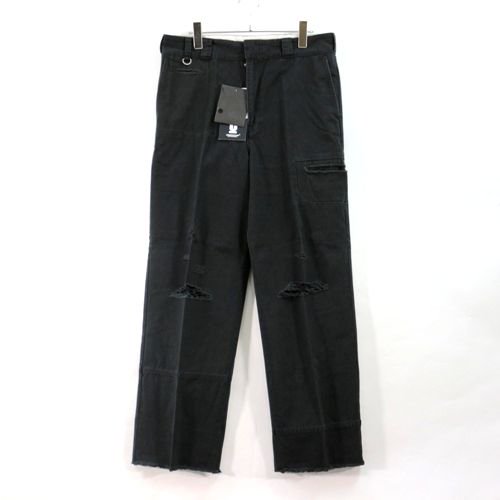 UNDERCOVER アンダーカバー 23SS ランダム切替 Damaged Work Pants パンツ 4 ブラック -  ブランド古着買取・販売unstitchオンラインショップ