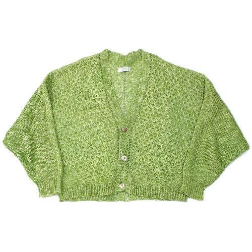 amachi. アマチ 23SS Erosion Line - Washi Blouson カーディガン 5 グリーン -  ブランド古着買取・販売unstitchオンラインショップ