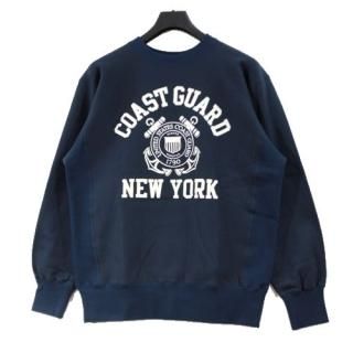 FREEWHEELERS ե꡼ۥ顼 23SS ULTIMA THULE SET-IN SLEEVE SWEAT COAST GUARD NEW YORK å