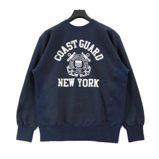 FREEWHEELERS ե꡼ۥ顼 23SS ULTIMA THULE SET-IN SLEEVE SWEAT COAST GUARD NEW YORK å