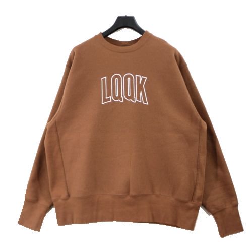 LQQK STUDIO ルックスタジオ 23SS LQQK Arc Logo Crewneck スウェット 2XL ブラウン -  ブランド古着買取・販売unstitchオンラインショップ