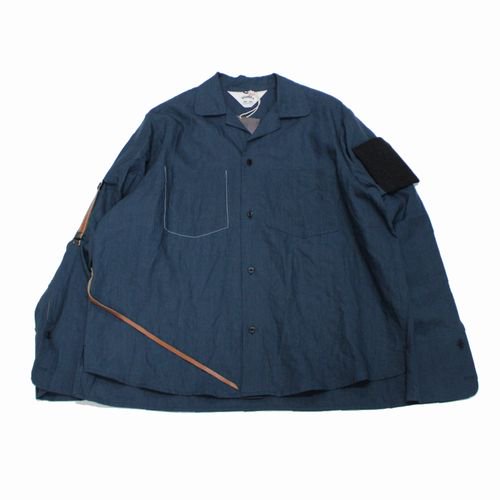 SUNSEA サンシー 20SS LINEN GIGOLOu0026GIGOLET SHIRT リネンジゴロシャツ 2 ブルー -  ブランド古着買取・販売unstitchオンラインショップ