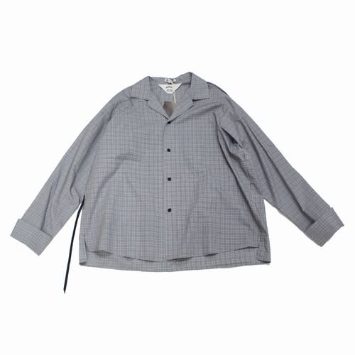 SUNSEA サンシー 20AW WHITE BK CHECK GIGOLO SHIRT 改 ホワイトブラックチェック ジゴロシャツ 2 -  ブランド古着買取・販売unstitchオンラインショップ