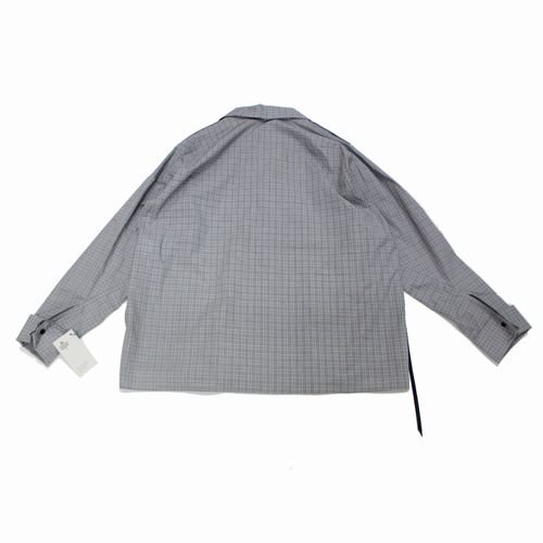 SUNSEA サンシー 20AW WHITE BK CHECK GIGOLO SHIRT 改 ホワイトブラックチェック ジゴロシャツ 2 -  ブランド古着買取・販売unstitchオンラインショップ