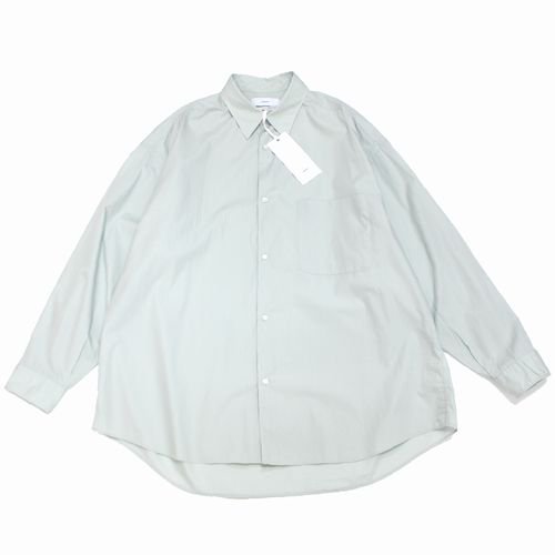 Graphpaper グラフペーパー 22SS Broad L/S Oversized Regular Collar Shirt シャツ F  ミントグリーン - ブランド古着買取・販売unstitchオンラインショップ