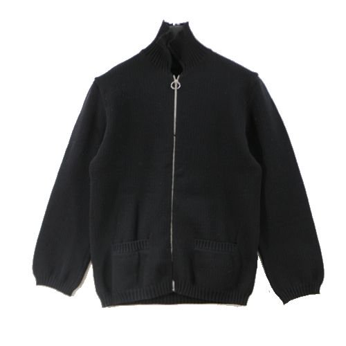 Yohji Yamamoto D'URBAN A.A.R ヨウジヤマモト ダーバンアール ジップ ニット ブラック -  ブランド古着買取・販売unstitchオンラインショップ