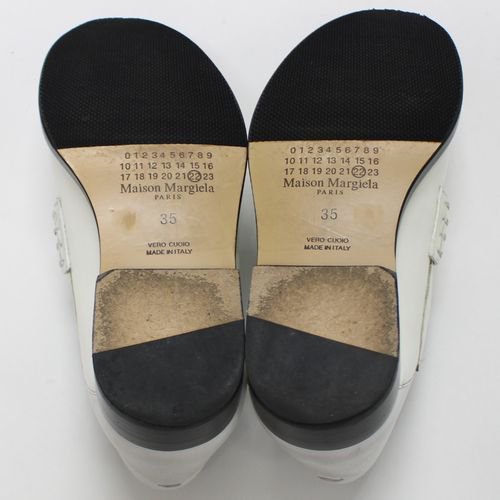 Maison Margiela 22 メゾン マルジェラ 22 レザー ローファー 35 ホワイト -  ブランド古着買取・販売unstitchオンラインショップ