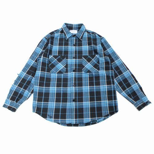 UNUSED アンユーズド 22AW Damaged check shirt ダメージ チェック 