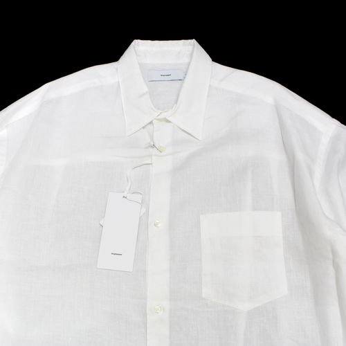 Graphpaper グラフペーパー 23SS Linen L/S Oversized Regular Collar Shirt シャツ F ホワイト  - ブランド古着買取・販売unstitchオンラインショップ