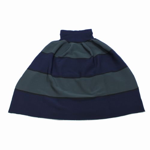 CFCL シーエフシーエル 23AW POTTERY SKIRT スカート 1 ネイビーマルチ