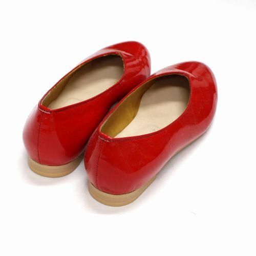 定番の中古商品 V-pumps デルモナコ DELMONACO / 22.5 パンプス エナメル enamel 靴