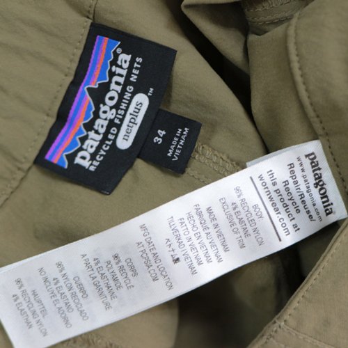 Patagonia パタゴニア 22AW Men's RPS Rock Pants - Regular メンズ・RPS ロック・パンツ 34 カーキ  - ブランド古着買取・販売unstitchオンラインショップ