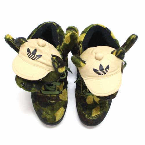 adidas × JEREMY SCOTT 13SS CAMO BEAR カモベアー スニーカー US5.5 ...