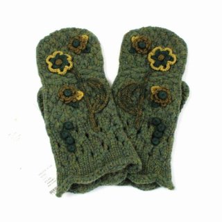 Mame Kurogouchi ޥ  22AW Floral Motif Hand-Knitted Glove ߥȥ   