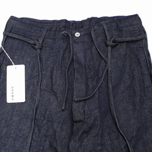 SOUMO ソウモ 2020 SUPER LOW TENSION PAPER DENIM The highrise DRAWSTRINGS DENIM  TROUSERS デニムパンツ - ブランド古着買取・販売unstitchオンラインショップ