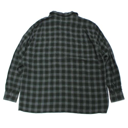 Greenチェックサイズゴノさま専用 20ss comoli グリーンレーヨン ...