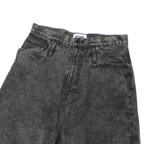 KOZABURO コウザブロウ 22AW Acid Wash Extra Baggy 3D Jeans デニムパンツ 1 ブラック -  ブランド古着買取・販売unstitchオンラインショップ