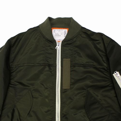 sacai サカイ 22SS Nylon Twill Blouson ナイロンツイル ブルゾン 2 カーキ -  ブランド古着買取・販売unstitchオンラインショップ