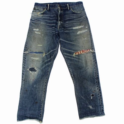 VISVIM ビズビム 20AW 渋谷PARCO限定 JOURNEYMAN PANTS TACKED CRASH PEERLESS デニムパンツ 2  インディゴ - ブランド古着買取・販売unstitchオンラインショップ