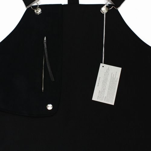 THE RERACS ザリラクス 23SS APRON DRESS エプロンドレス ワンピース 36 ブラック -  ブランド古着買取・販売unstitchオンラインショップ