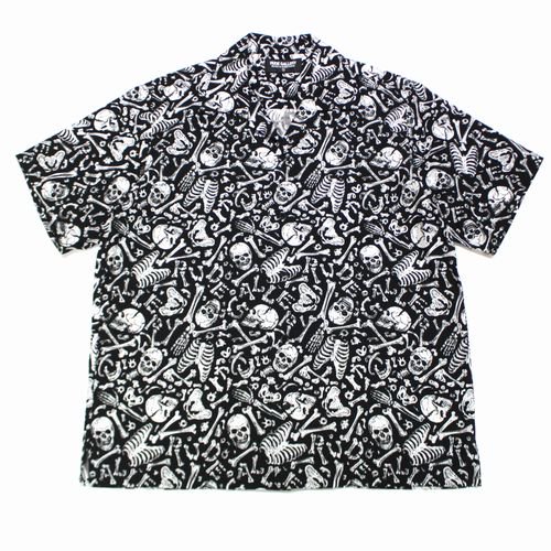 RUDE GALLERY ルード ギャラリー 24SS ガイコツの地図 ALOHA SHIRT アロハシャツ 2 ブラック -  ブランド古着買取・販売unstitchオンラインショップ