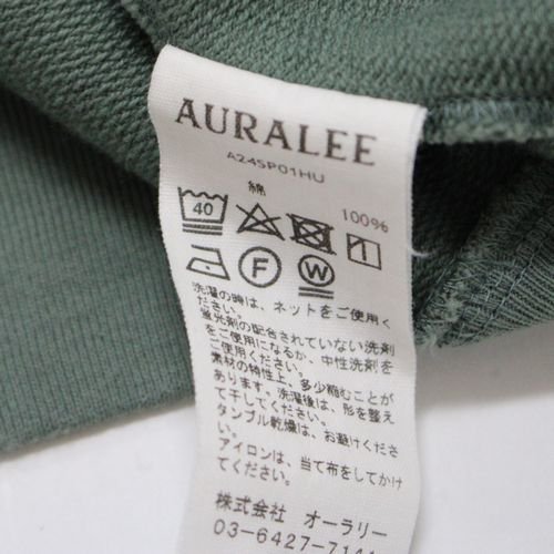 AURALEE オーラリー 24SS SUPER HIGH GAUZE SWEAT P/O スウェット 5 ...