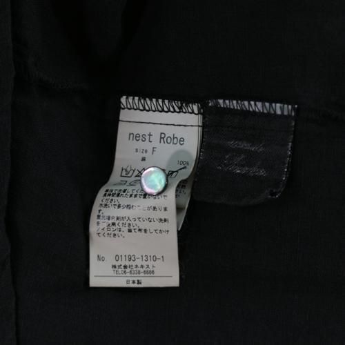 nestRobe ネストローブ 19AW リネンYネックドレス ワンピース