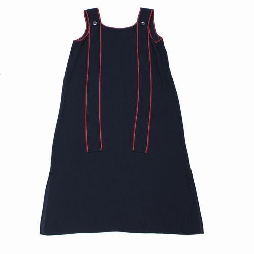 MARNI マルニ 19SS パイピング サテン ノースリーブ ワンピース