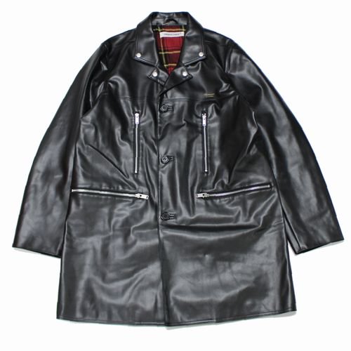 UNDERCOVER アンダーカバー 24SS シンセティックレザーハーフコート 4 ブラック - ブランド古着 買取・販売unstitchオンラインショップ