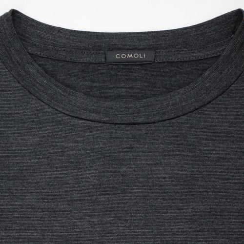 COMOLI コモリ 21SS ウール天竺 半袖クルー Tシャツ 3 チャコール - ブランド古着買取・販売unstitchオンラインショップ