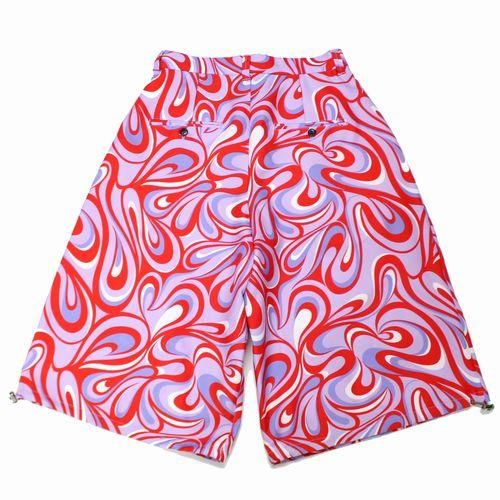 KIDILL キディル 23SS TWO TUCK SHORT PANTS TEXTILE DESIGN BY TOM ワイドパンツ 44 ピンク -  ブランド古着買取・販売unstitchオンラインショップ