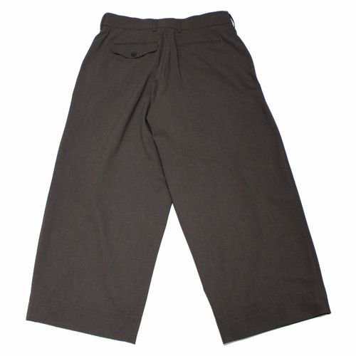 kolor BEACON カラービーコン 24SS ONE TUCK WIDE TROUSER タック ワイドパンツ 2 ブラウン -  ブランド古着買取・販売unstitchオンラインショップ