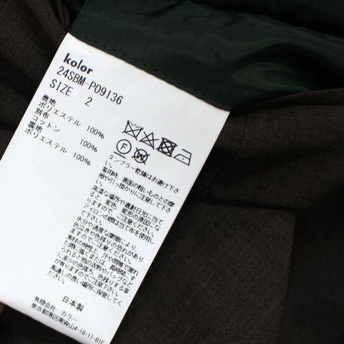 kolor BEACON カラービーコン 24SS ONE TUCK WIDE TROUSER