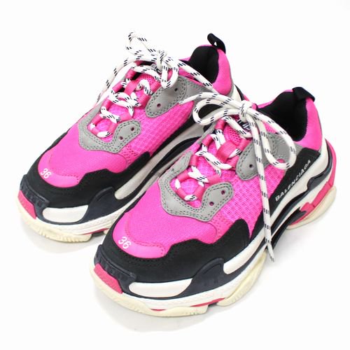 BALENCIAGA バレンシアガ TRIPLE S トリプルS スニーカー 24cm ピンク -  ブランド古着買取・販売unstitchオンラインショップ