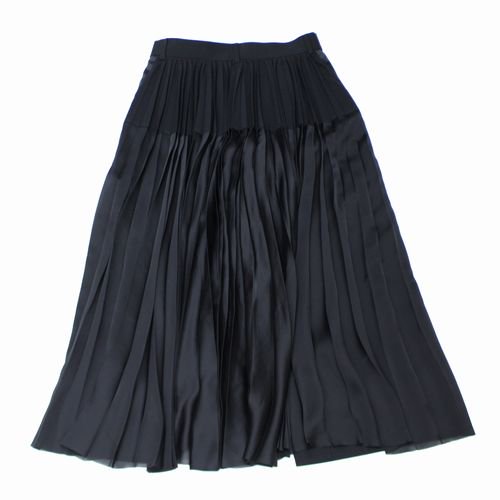 sacai サカイ 21AW Suiting Mix Skirt スーチング ミックス スカート 2 ブラック -  ブランド古着買取・販売unstitchオンラインショップ