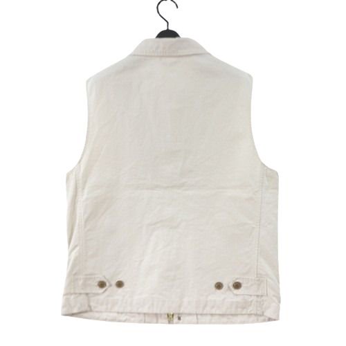 MANIFATTURA CECCARELLI マニファッツュラ・チェッカレッリ Alligator Vest ベスト 38 オフホワイト -  ブランド古着買取・販売unstitchオンラインショップ