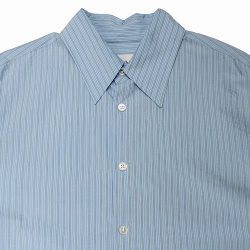 Ernie Palo アーニーパロ 24SS Silk Cotton Stripe Shirt シルク ...