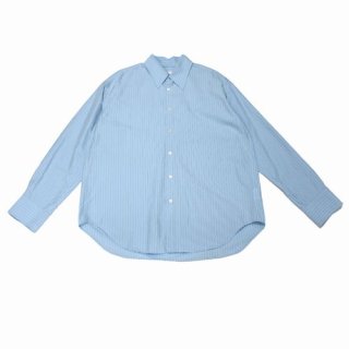 Ernie Palo ˡѥ 24SS Silk Cotton Stripe Shirt 륯åȥ󥹥ȥ饤ץ 38 ֥롼