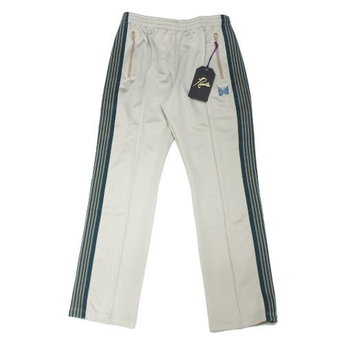 Needles ニードルズ 22AW JEANS FACTORY 別注 Narrow Track Pant - Poly Smooth トラックパンツ  M ベージュ - ブランド古着買取・販売unstitchオンラインショップ