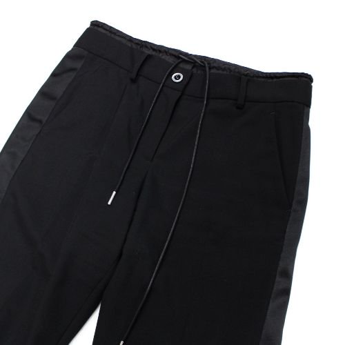 sacai サカイ 22SS SUITING PANTS サイドライン スーチングパンツ 2 ブラック -  ブランド古着買取・販売unstitchオンラインショップ