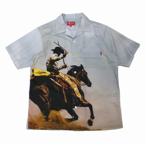 Supreme シュプリーム 17SS Cowboy Shirt 半袖カウボーイシャツ M ブルー -  ブランド古着買取・販売unstitchオンラインショップ