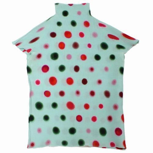 ISSEY MIYAKE PLEATS イッセイ ミヤケ プリーツ ドット ハイネック T 