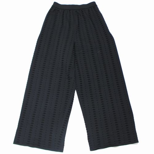 CFCL シーエフシーエル 23AW FACADE CUPRO STRAIGHT PANTS パンツ 3 ブラック -  ブランド古着買取・販売unstitchオンラインショップ