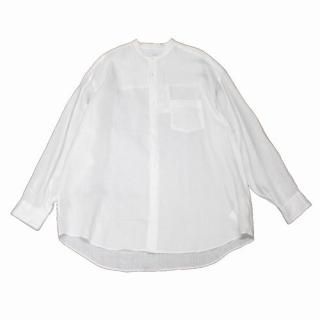 Graphpaper եڡѡ 23SS Linen L/S Oversized Band Collar Shirt Хɥ顼 F ۥ磻
