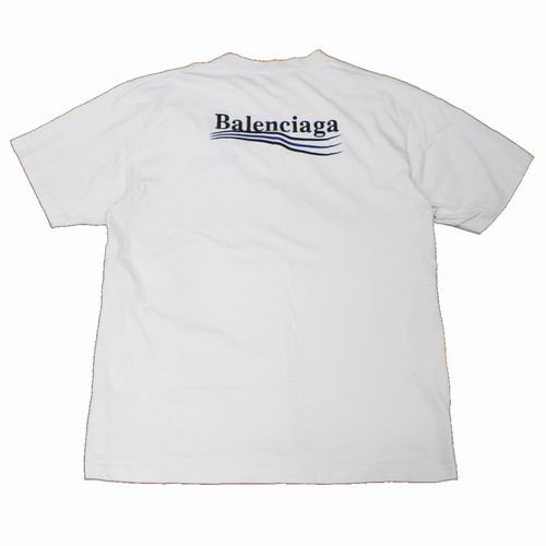 BALENCIAGA バレンシアガ 21SS キャンペーンロゴ刺繍 Tシャツ S ホワイト - ブランド古着買取・販売unstitchオンラインショップ