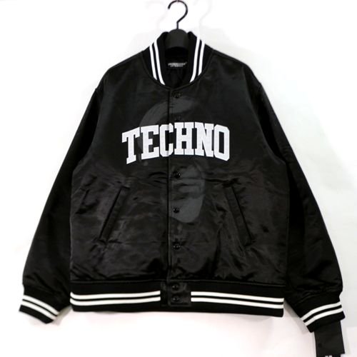 UNDERCOVER アンダーカバー 23AW サテンスタジャン TECHNO 4 ブラック -  ブランド古着買取・販売unstitchオンラインショップ