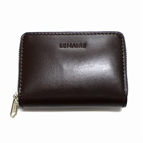 LEMAIRE ルメール ZIP WALLET COMPACT ジップウォレット コンパクト 財布 ブラウン -  ブランド古着買取・販売unstitchオンラインショップ