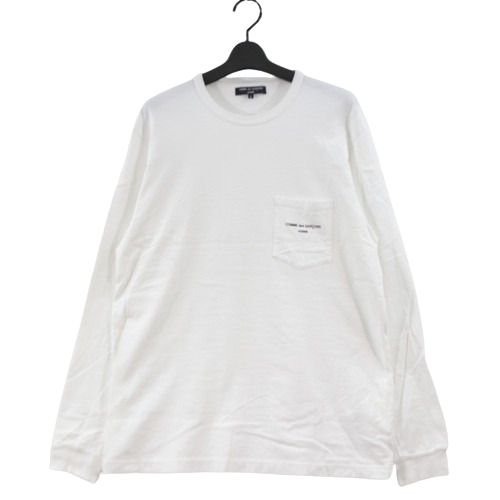 COMME des GARCONS HOMME コムデギャルソンオム 22SS 綿天竺 ブランドロゴ ロングスリーブＴシャツ -  ブランド古着買取・販売unstitchオンラインショップ