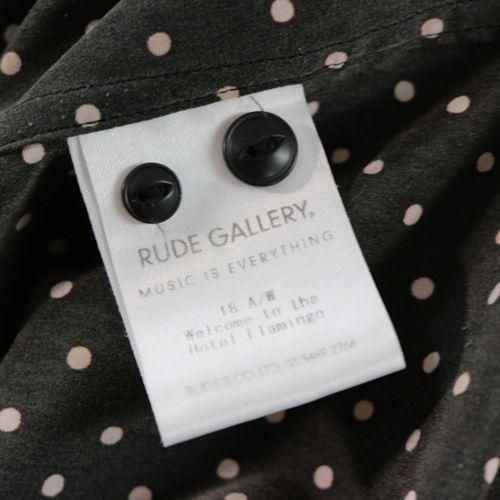RUDE GALLERY ルードギャラリー 18AW PINTUCK SHIRT ドット
